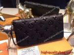  Higher Quality Clone Louis Vuitton Unsex Black Litchi pattern Purse Bag
